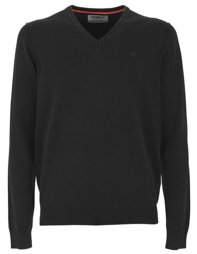 Black Cotton Sweater