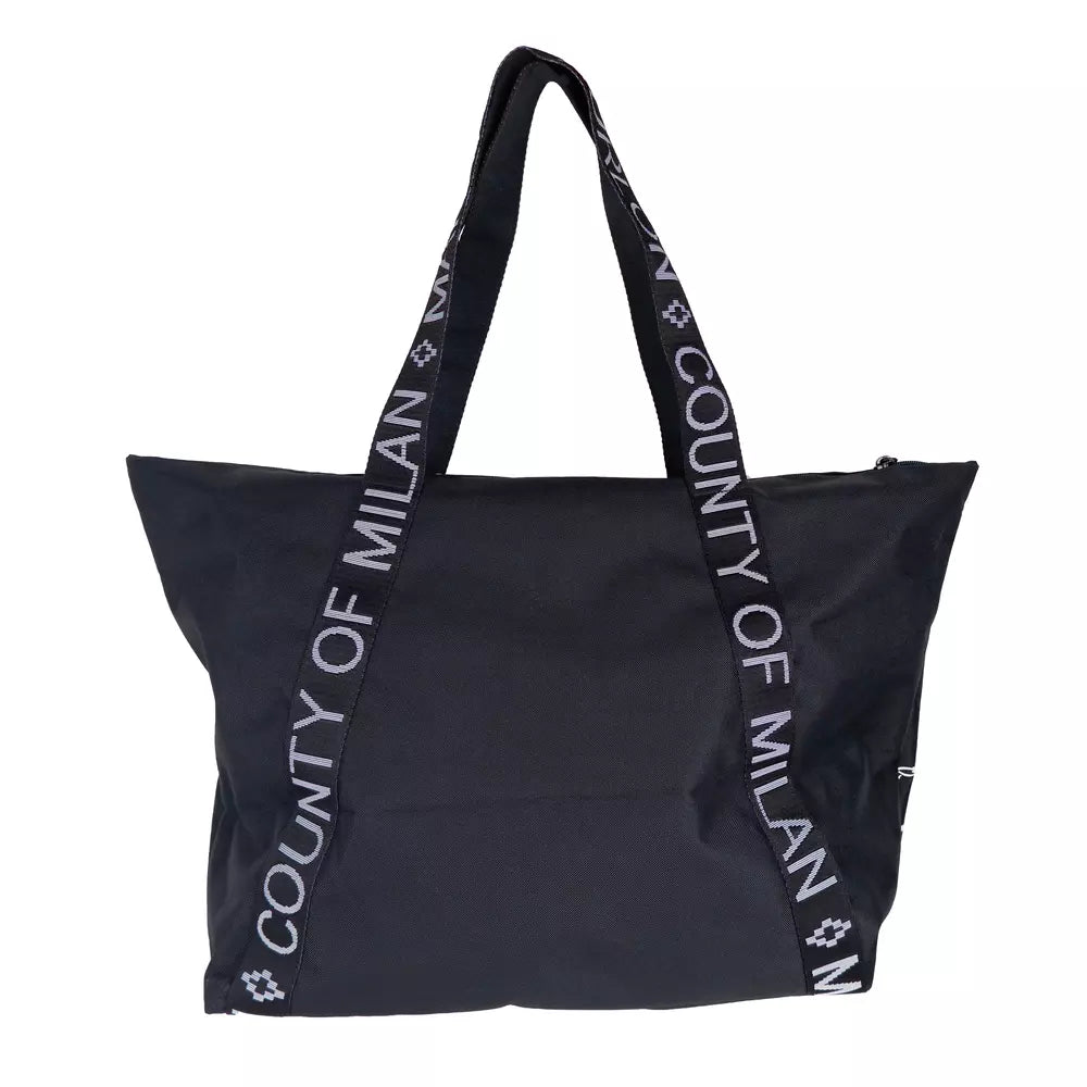 Black Polyamide Shoulder Bag