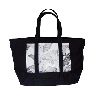 Black Cotton Shoulder Bag