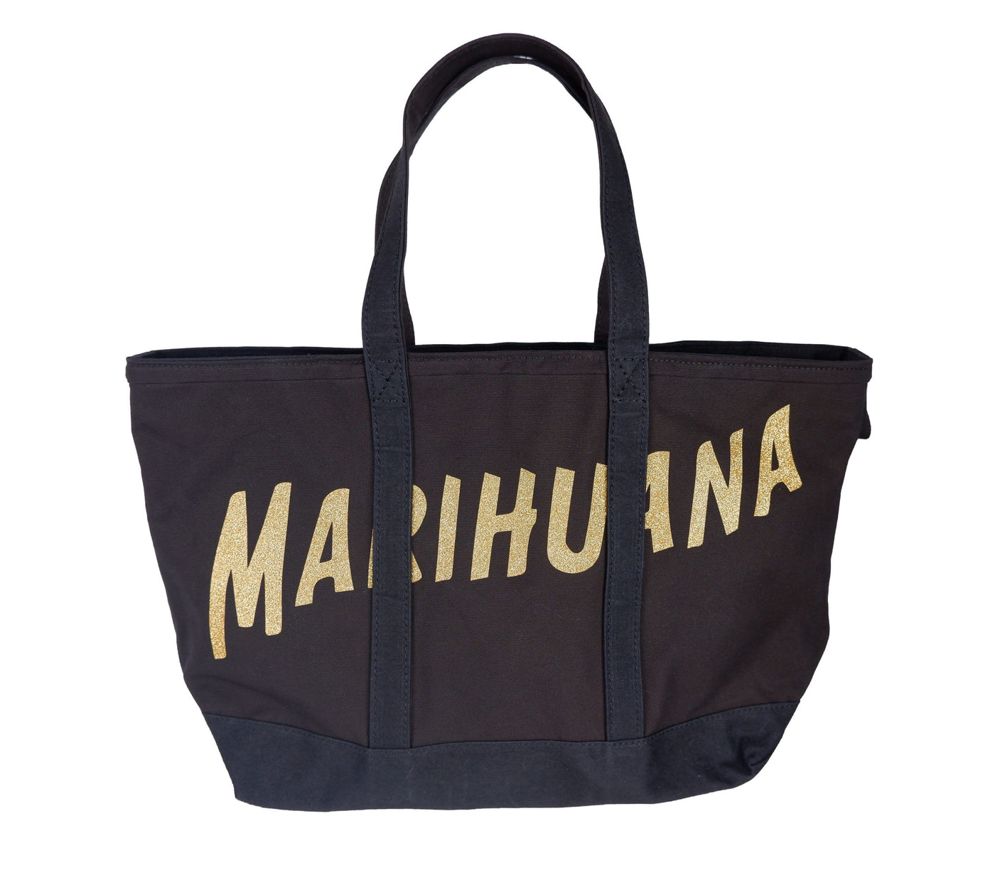 Black Cotton Shoulder Bag