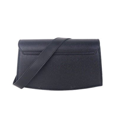 Black Polyethylene Crossbody Bag