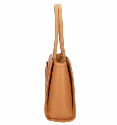 Brown Polyethylene Shoulder Bag