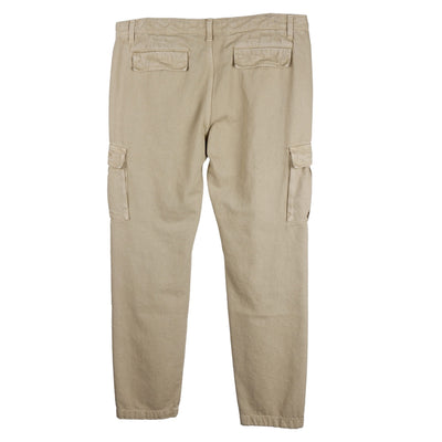 Beige Cotton Jeans & Pant