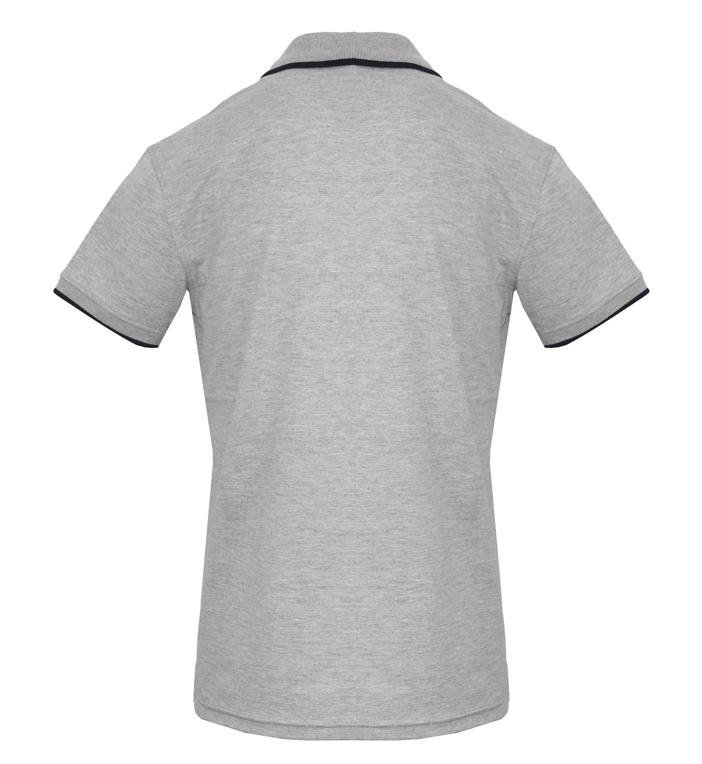 Gray Cotton Polo Shirt