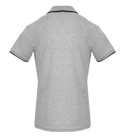 Gray Cotton Polo Shirt