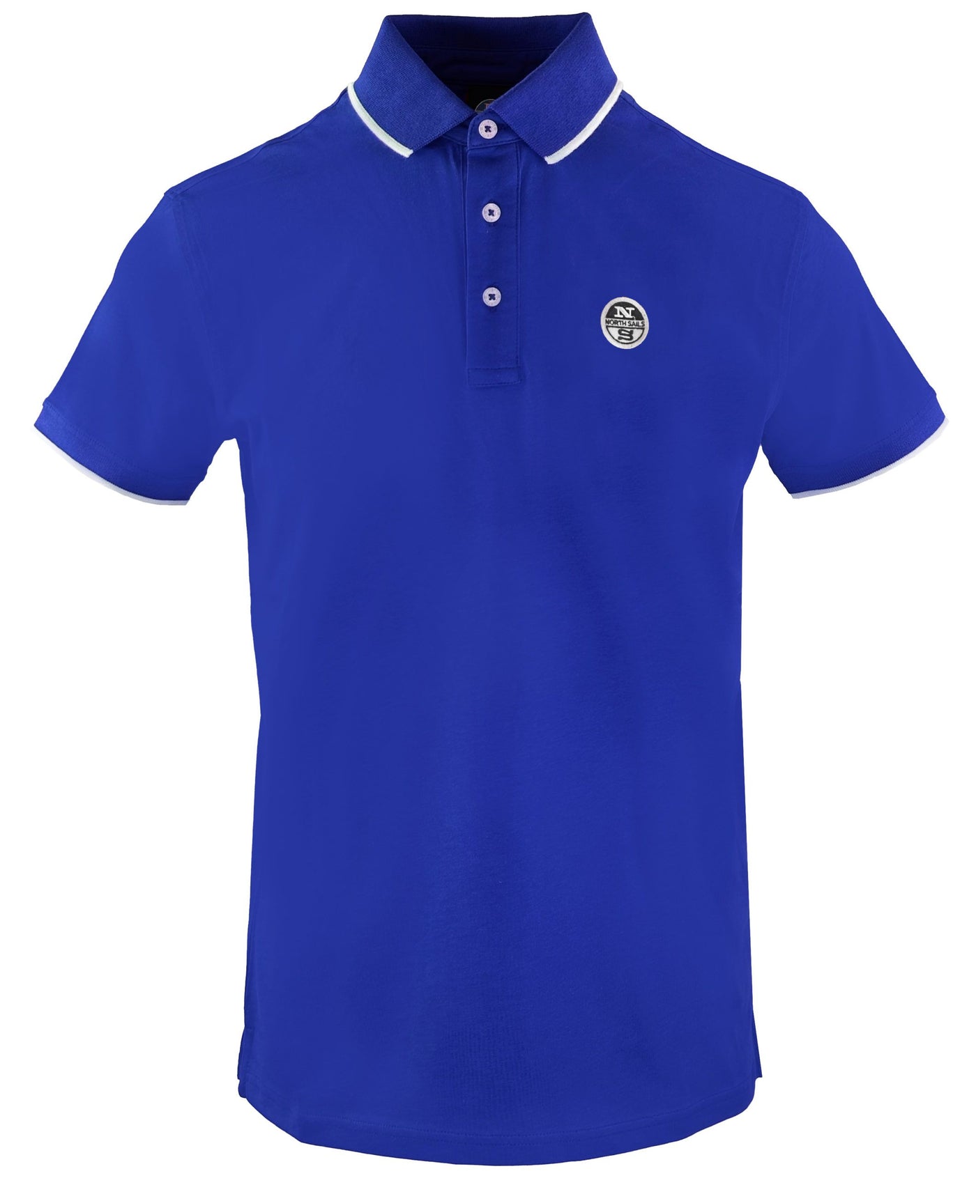 Blue Cotton Polo Shirt