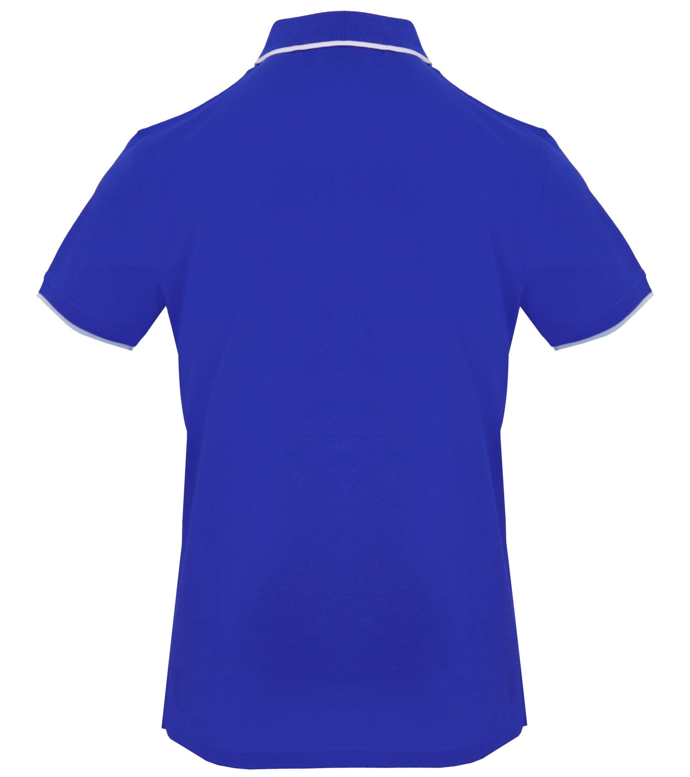 Blue Cotton Polo Shirt