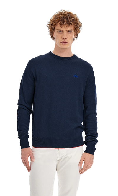 Blue Cotton Sweater