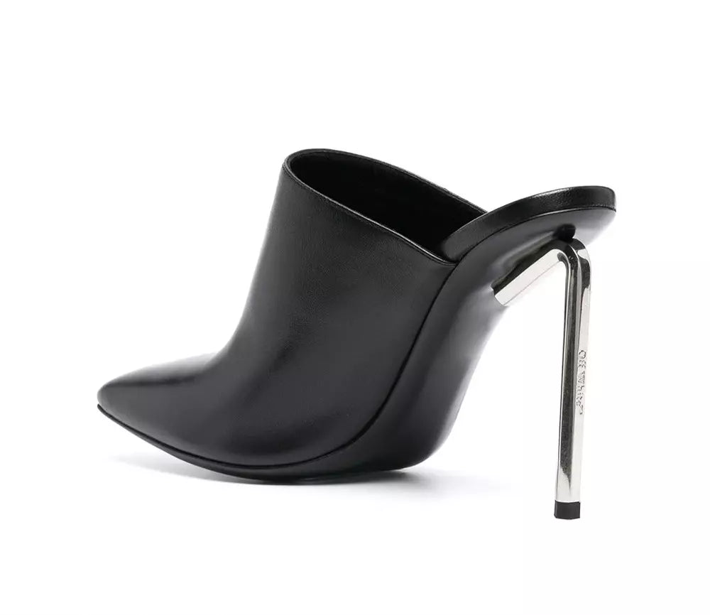 Black Leather Di Calfskin Pump