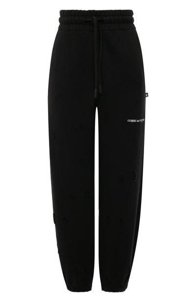 Black Cotton Jeans & Pant