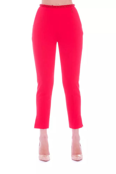 Red Polyester Jeans & Pant