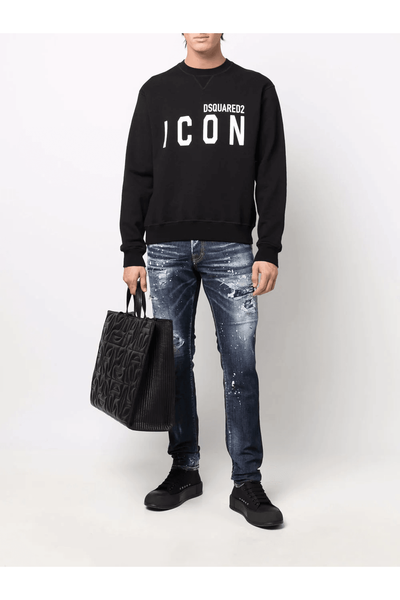 Black Cotton Sweater