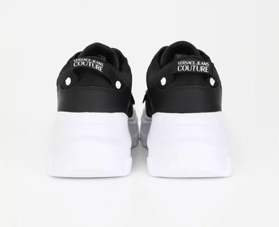 Black Nylon E Leather Sneaker