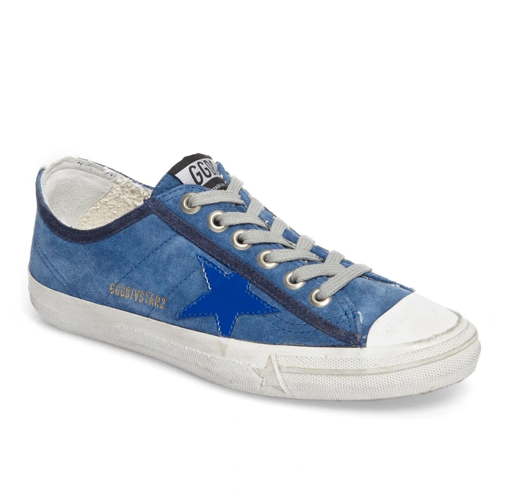 Blue Calfskin Sneakers