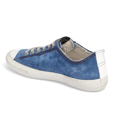 Blue Calfskin Sneakers