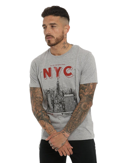 Gray Cotton T-Shirt