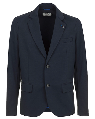 Blue Cotton Blazer