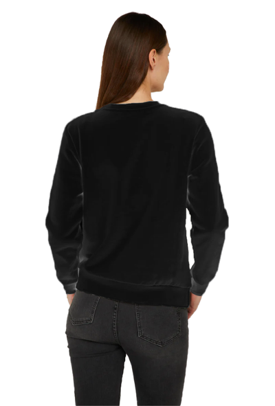 Black Cotton Sweater