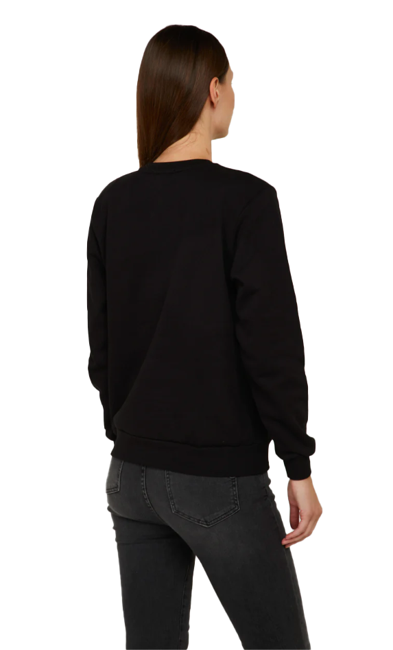 Black Cotton Sweater