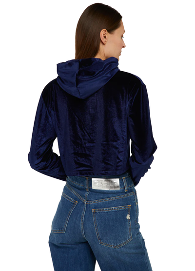 Blue Polyester Sweater