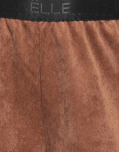 Brown Polyester Jeans & Pant