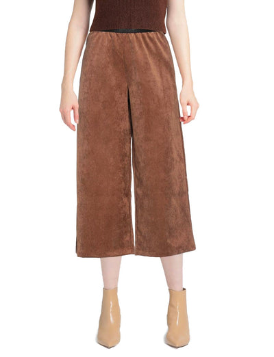 Brown Polyester Jeans & Pant