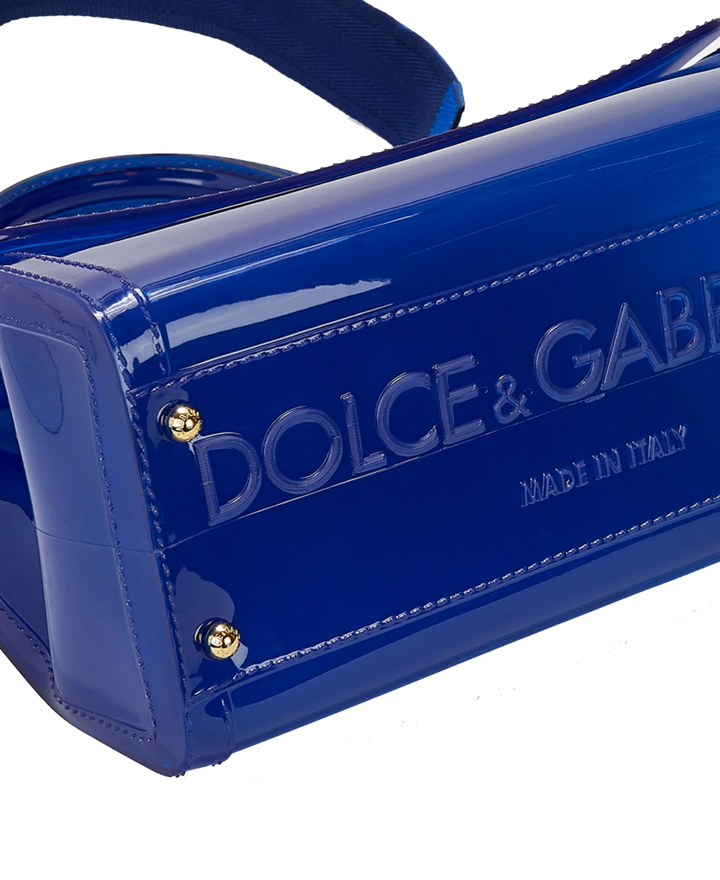 Blue Pvc Crossbody Bag