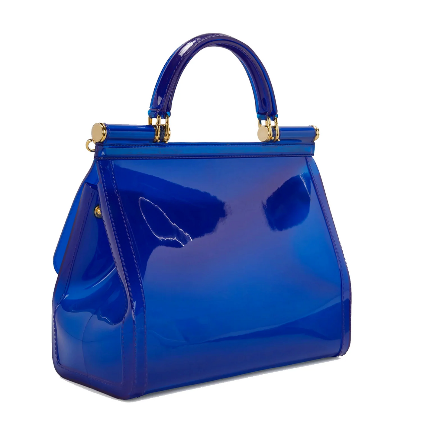 Blue Pvc Crossbody Bag