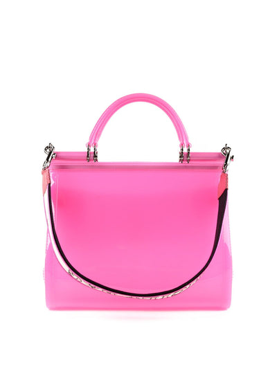 Pink Pvc Crossbody Bag