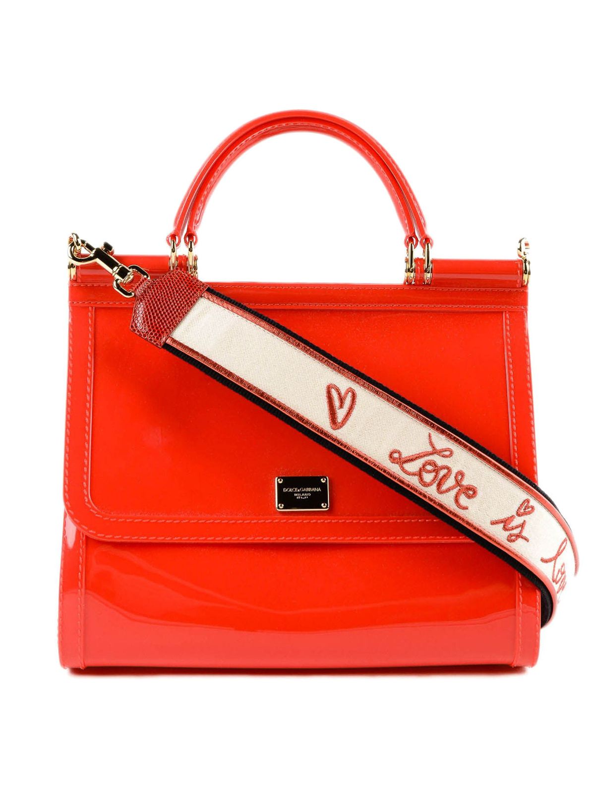 Red Pvc Crossbody Bag