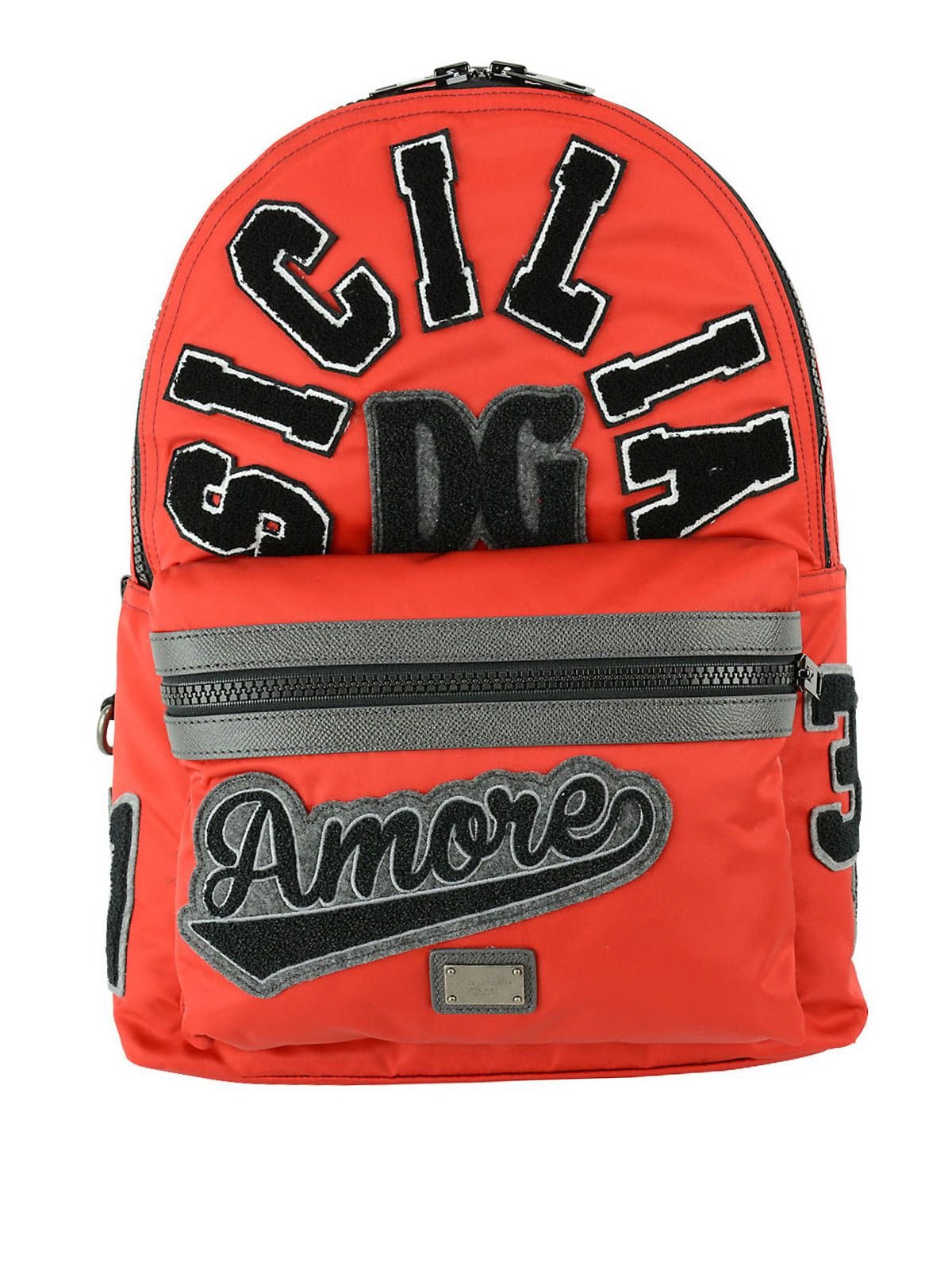 Red Nylon Backpack