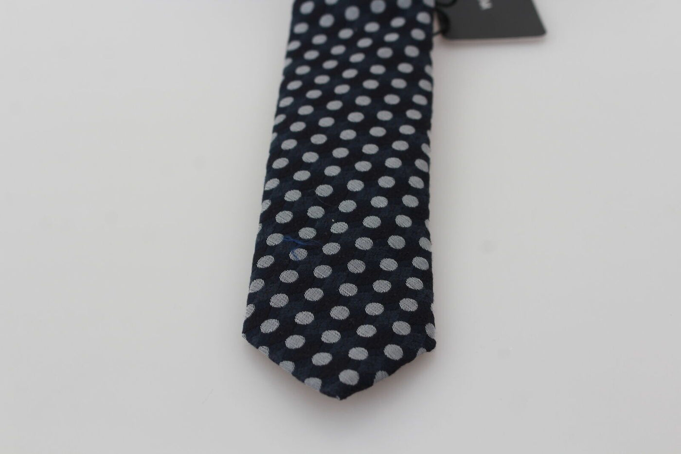 Blue Polka Dot Classic Mens Slim Necktie Tie