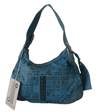 Shoulder Handbag Printed Purse Women Blue