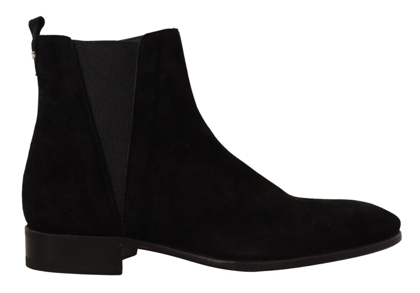 Black Suede Leather Chelsea Mens Boots Shoes