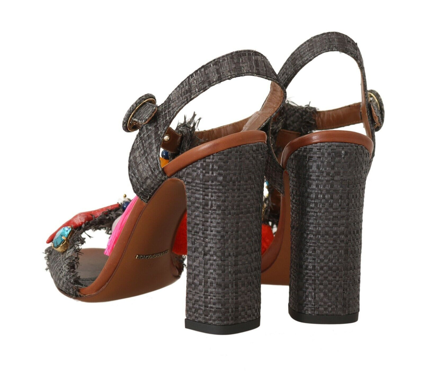 Gray Straw MARINA Sea Star Sandals