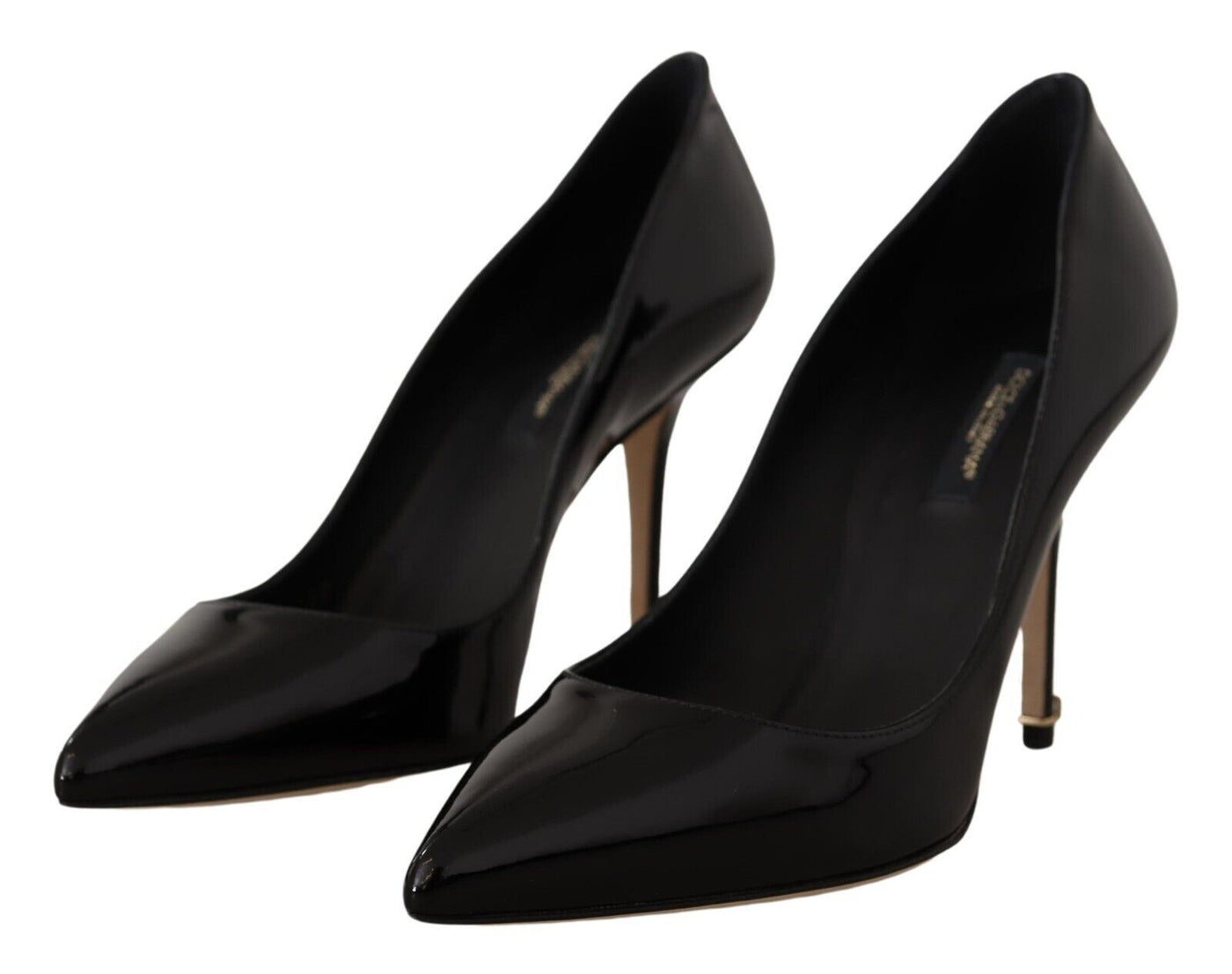 Black Patent Leather High Heels Pumps Shoes