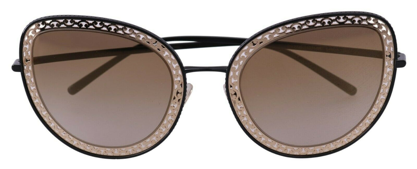 Black Gold DG2225 Oval Metal Lace Sunglasses