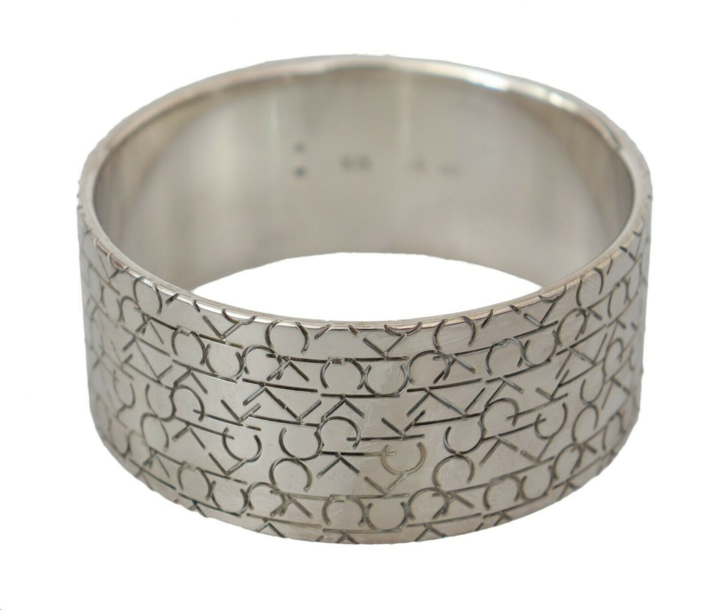 Silver Logo Bangle 160gram 925 Sterling Silver Bracelet