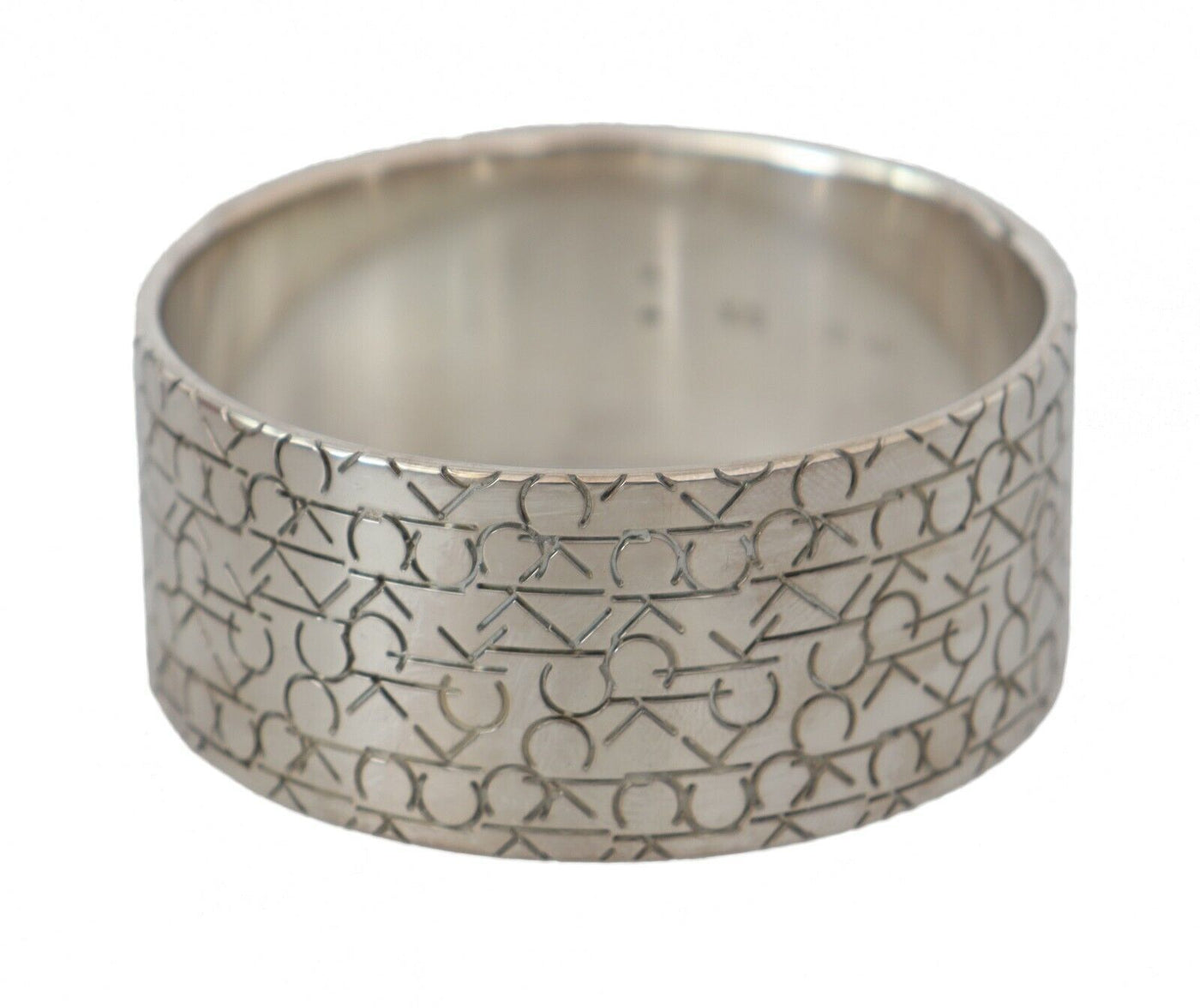 Silver Logo Bangle 160gram 925 Sterling Silver Bracelet