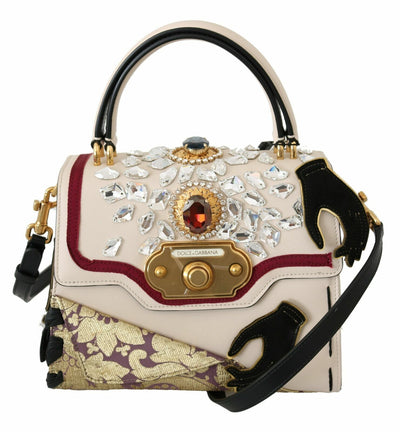 Multicolor Leather Crystal Crossbody WELCOME Purse