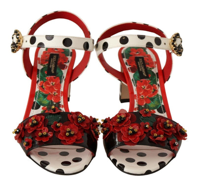 Multicolor Floral Crystal Sandals Shoes