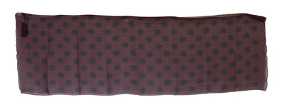 Bordeaux Polka Dot Shawl Scarf