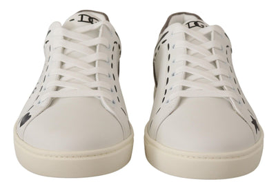 White Leather Gray LOVE Casual Sneakers Shoes