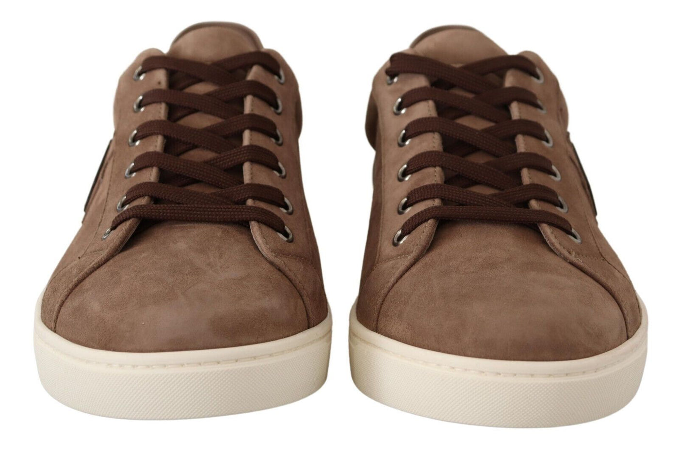 Brown Suede Leather Sneakers Shoes