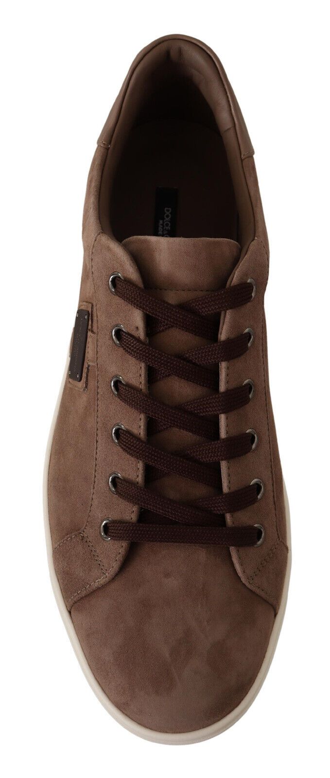 Brown Suede Leather Sneakers Shoes