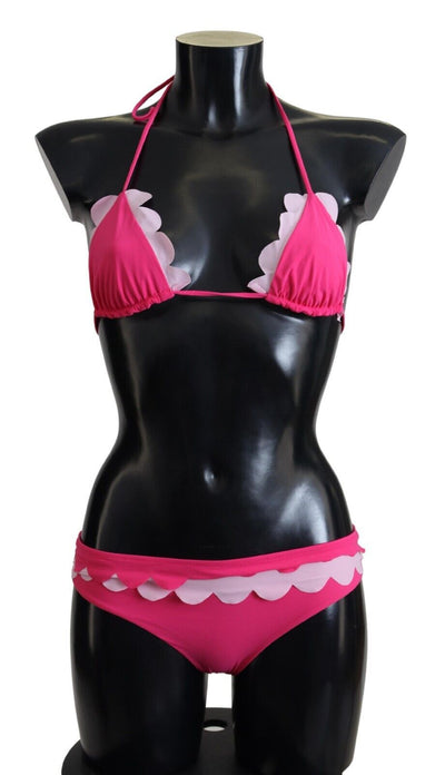 Pink Two Piece Swimwear Beachwear Swimsuit Bikini