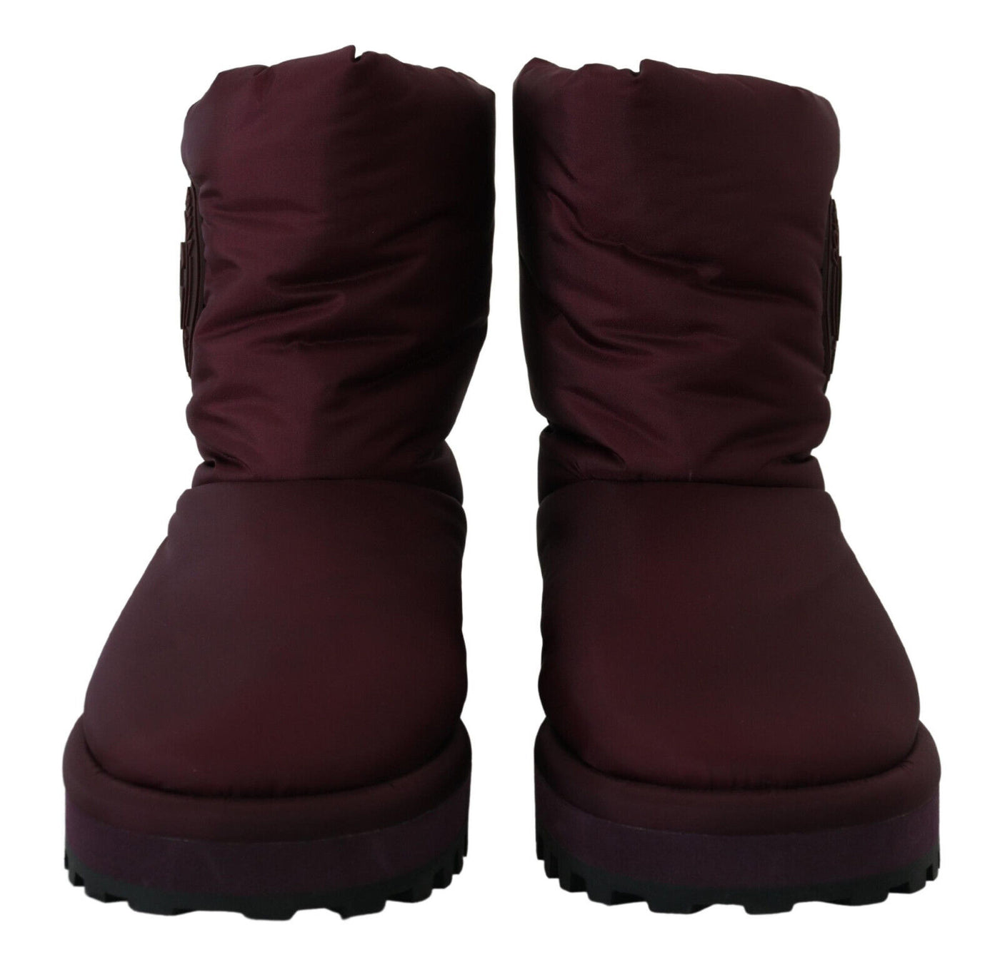 Bordeaux Nylon Boots Padded Mid Shoes