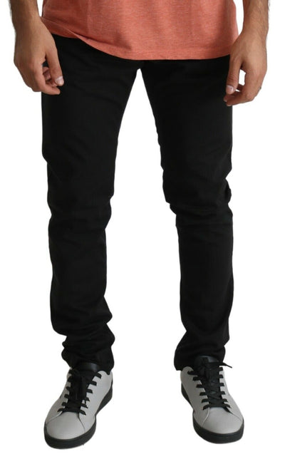 Black Skinny  Cotton Stretch Denim Jeans