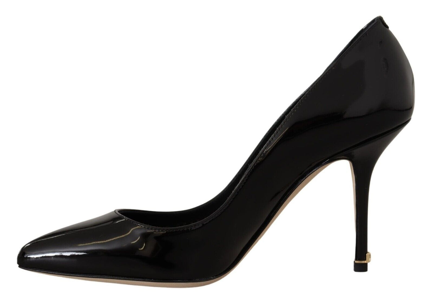 Black Patent Leather High Heels Pumps Shoes