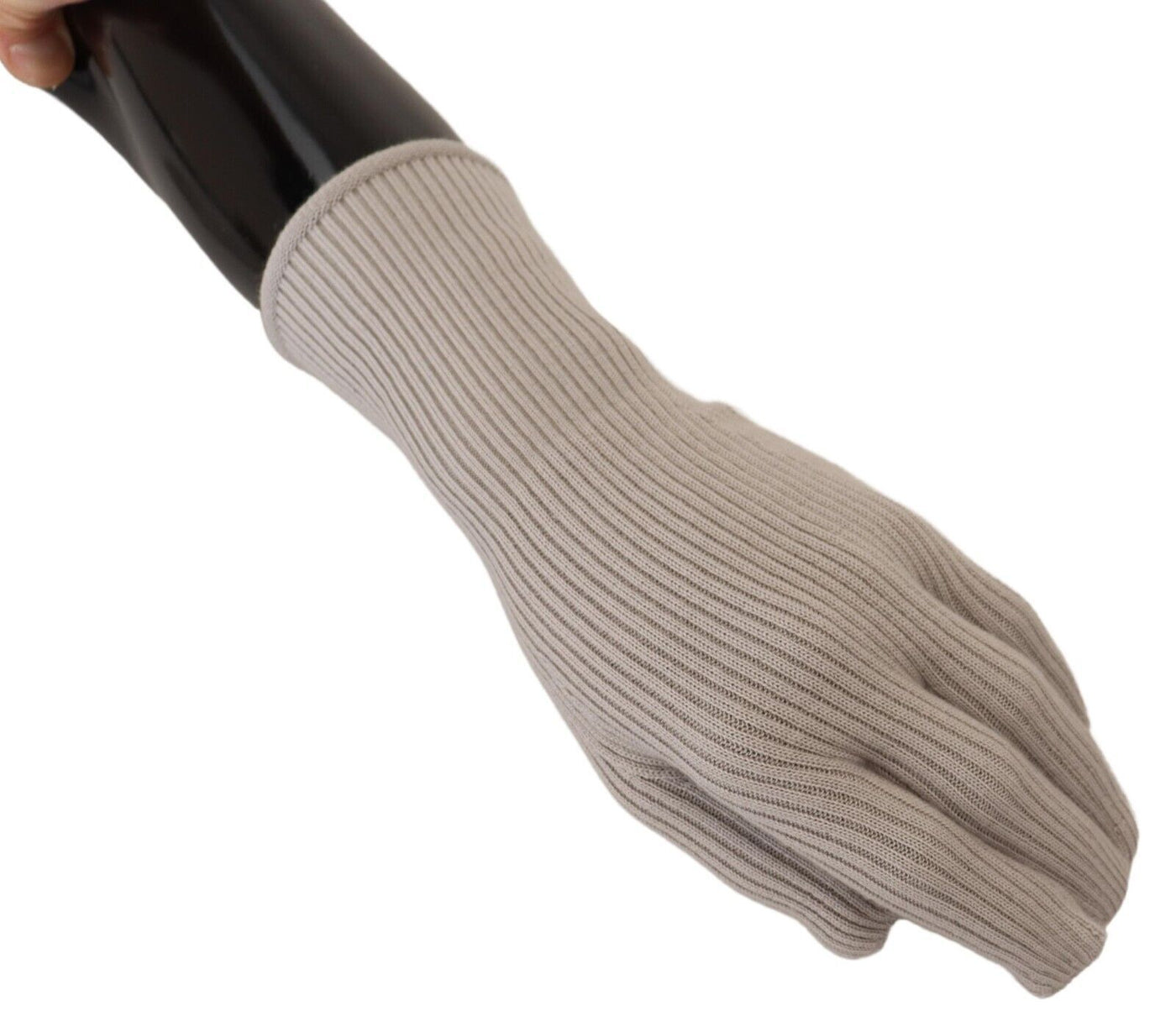 Light Gray Cashmere Hands Mitten Mens Gloves